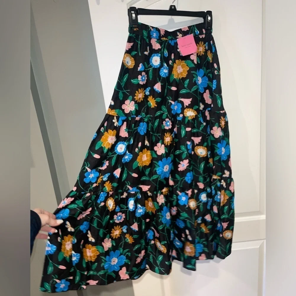New KATE SPADE Floral Garden Cloqué Skirt 🌸 Sz Small NWT